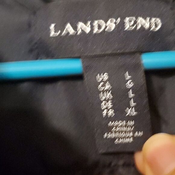 Lands End puffer vest L Navy - Picture 2 of 5
